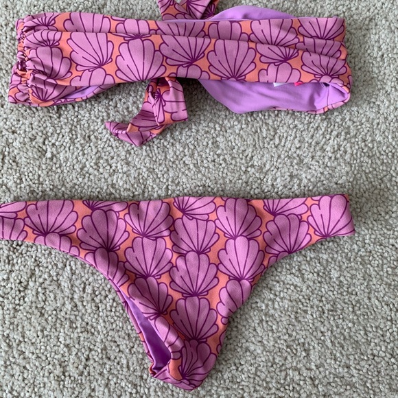 SOLD Lolli swim pink two piece bikini - Picture 2 of 4